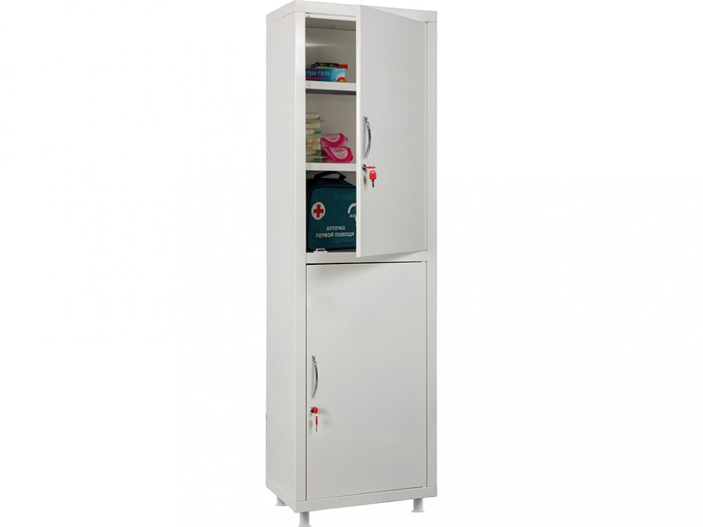 Медицинский шкаф HILFE 1655x500x320 со стальными полками МД 1 1650/SS высокое качество товара