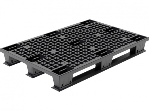 Паллет 1200х800х150 перфорированный, на полозьях TR 1208 LPS К черный высокое качество товара
